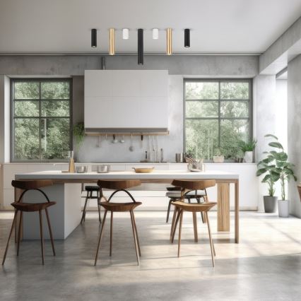 Spotlight GENESIS 1xGU10/8W/230V 20 cm svart