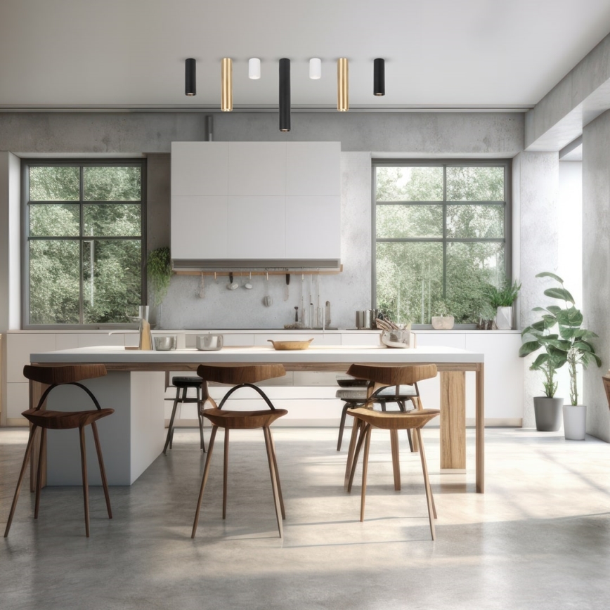 Spotlight GENESIS 1xGU10/8W/230V 20 cm svart