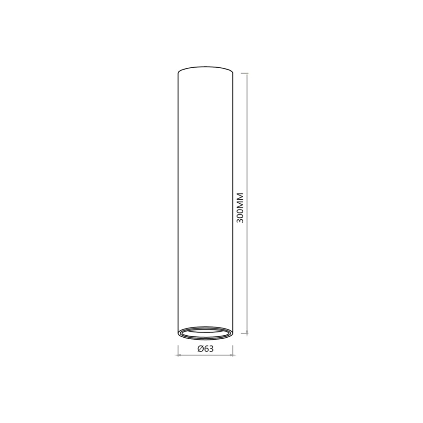 Spotlight GENESIS 1xGU10/8W/230V 30 cm guld