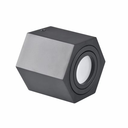 Spotlight HEXAGON 1xGU10/10W/230V svart