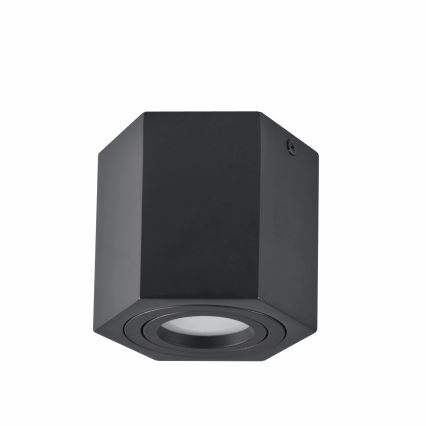 Spotlight HEXAGON 1xGU10/10W/230V svart