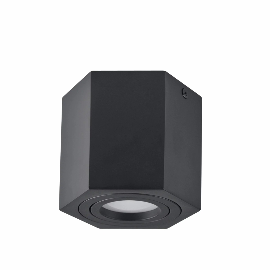 Spotlight HEXAGON 1xGU10/10W/230V svart