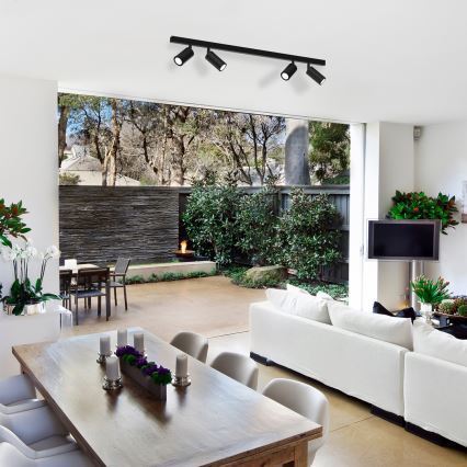 Spotlight HUDSON 4xGU10/8W/230V svart