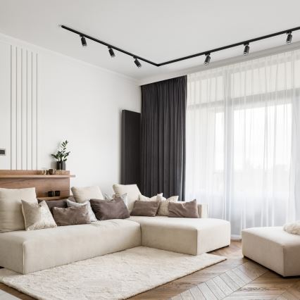 Spotlight i skensystem 5xGU10/25W/230V 3 m svart