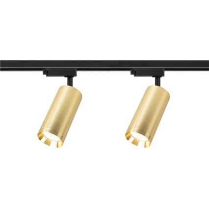 Spotlight i skensystem MICA 4xGU10/10W/230V guld/svart