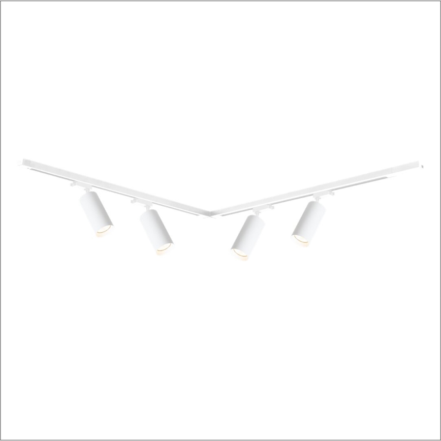 Spotlight i skensystem MICA 4xGU10/10W/230V vit