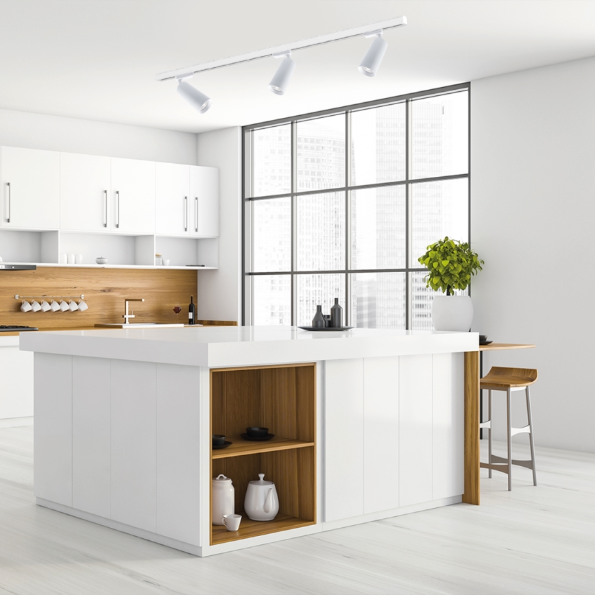 Spotlight in rail system MICA 3xGU10/25W/230V vit