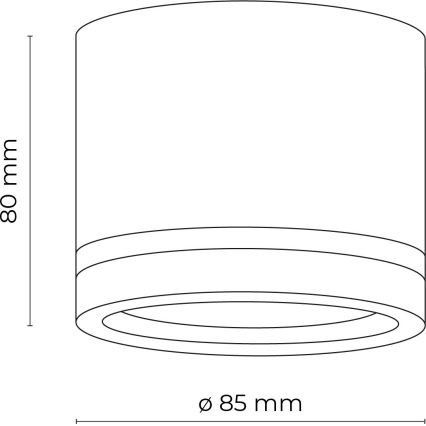 Spotlight JET 1xGX53/11W/230V vit