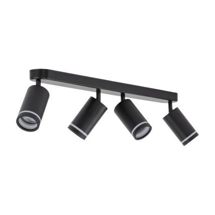 Spotlight JET 4xGU10/10W/230V svart