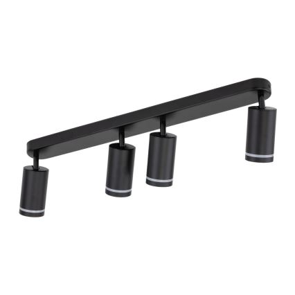 Spotlight JET 4xGU10/10W/230V svart