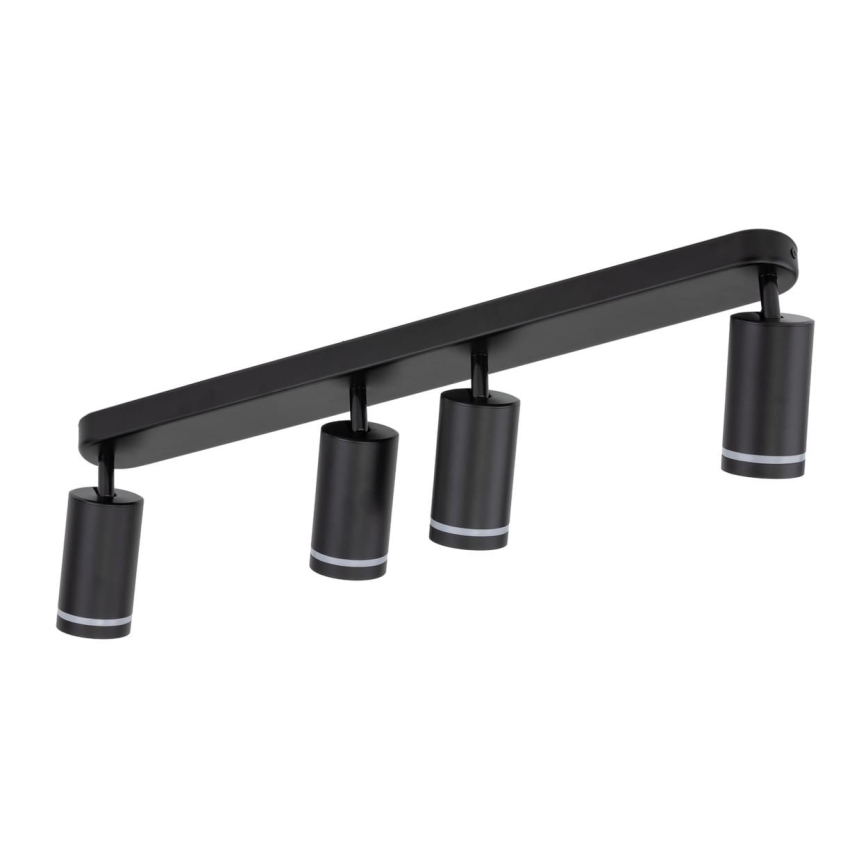 Spotlight JET 4xGU10/10W/230V svart