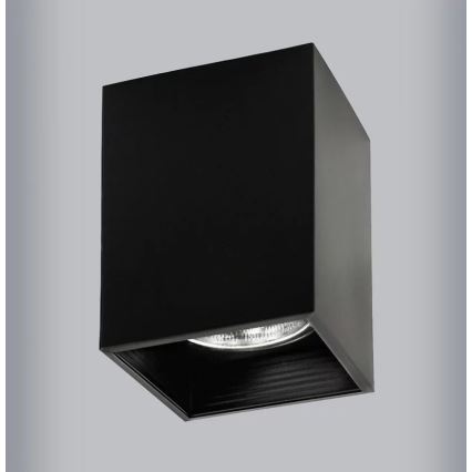 Spotlight JUPITER 1xE27/20W/230V 11,7x11,7 cm svart