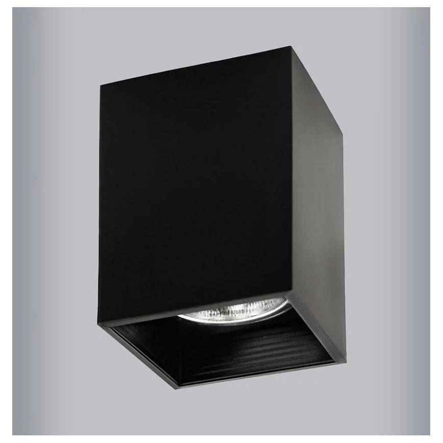 Spotlight JUPITER 1xE27/20W/230V 11,7x11,7 cm svart