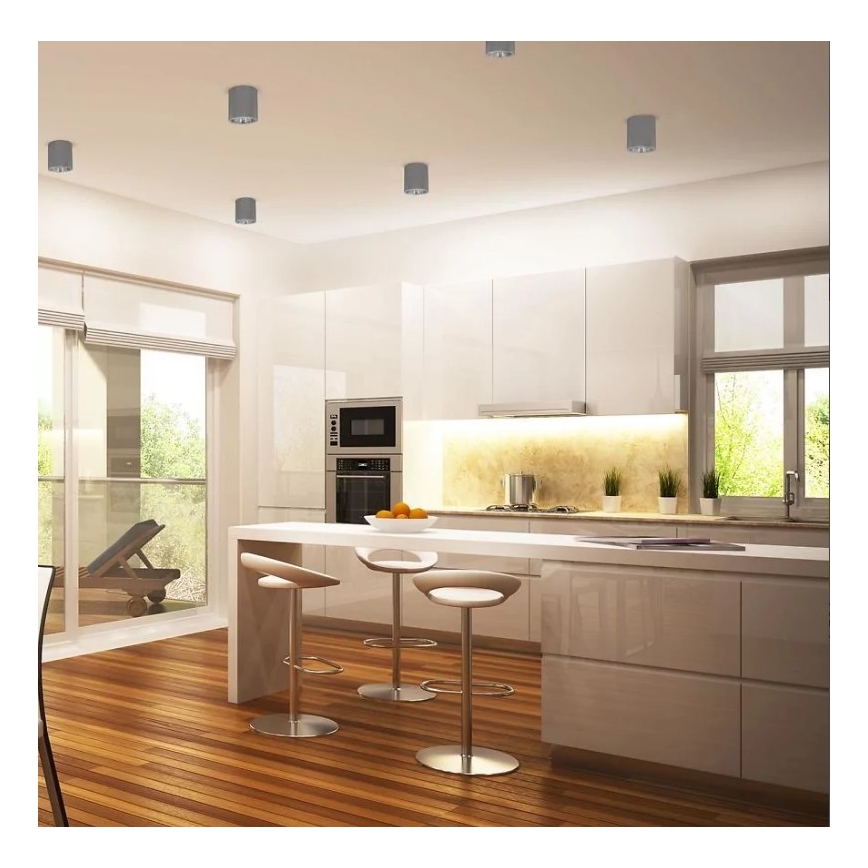 Spotlight JUPITER 1xE27/20W/230V diameter 13 cm grå