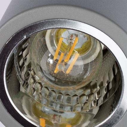 Spotlight JUPITER 1xE27/20W/230V diameter 9,8 cm grå