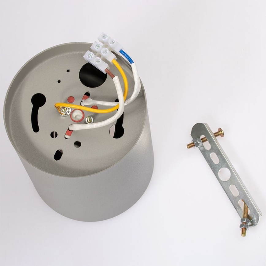 Spotlight JUPITER 1xE27/20W/230V diameter 9,8 cm grå