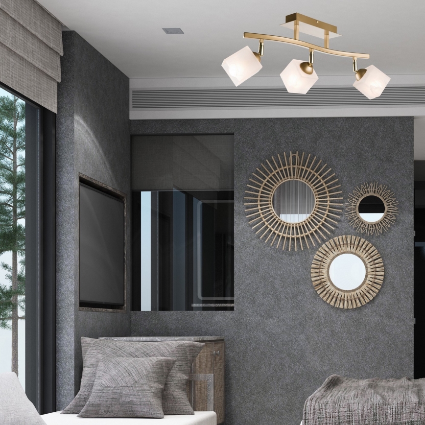 Spotlight KLARA 3xE14/40W/230V guld