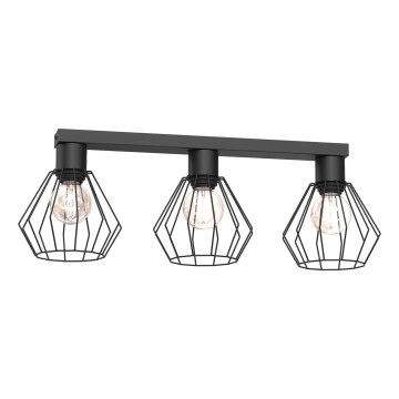 Spotlight LETI 3xE27/15W/230V svart