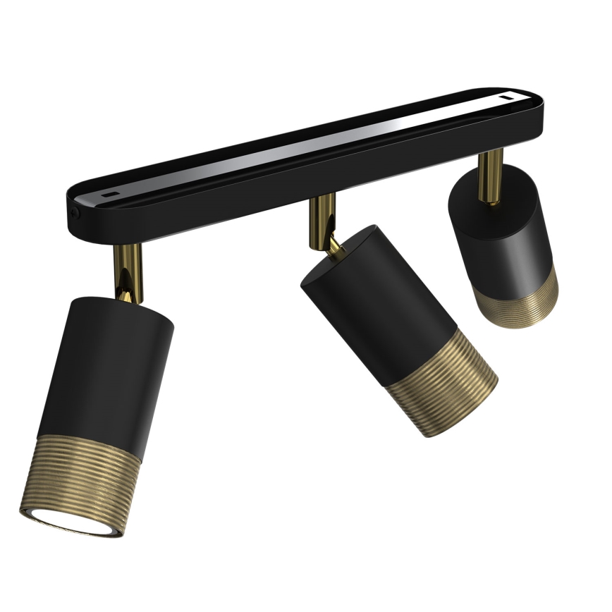 Spotlight LINK 3xGU10/8W/230V svart/mässing