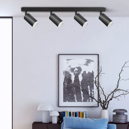 Spotlight LONDON 4xGU10/10W/230V svart