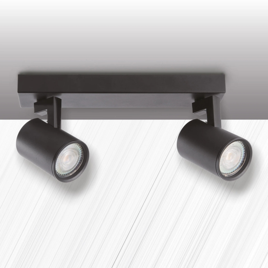 Spotlight LYNX 2xGU10/10W/230V svart