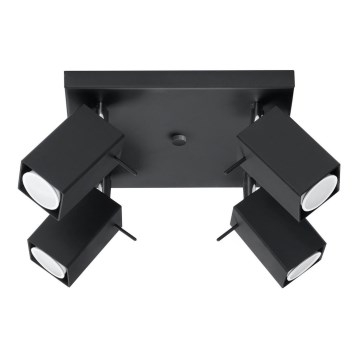 Spotlight MERIDA 4 4xGU10/40W/230V svart