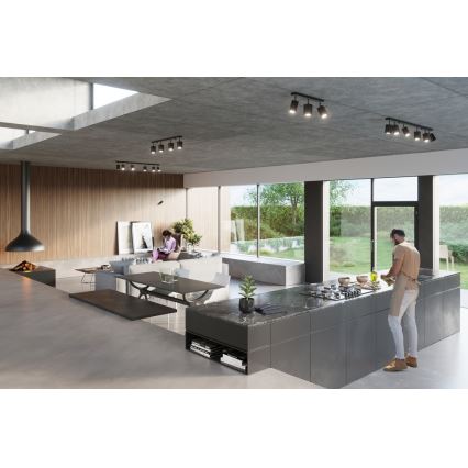 Spotlight MERIDA 4 4xGU10/40W/230V svart