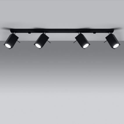 Spotlight MERIDA 4xGU10/40W/230V svart