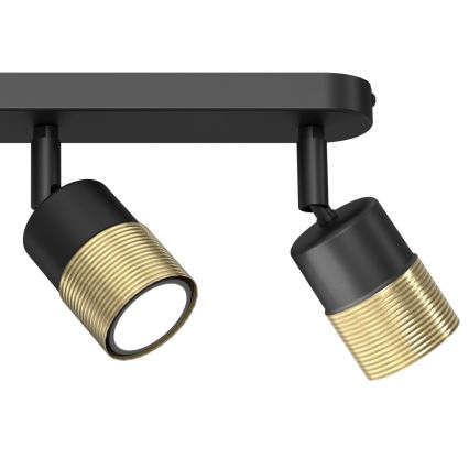 Spotlight MIZU 3xGU10/8W/230V svart/mässing