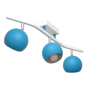 Spotlight MORRIS 3xE27/15W/230V blå