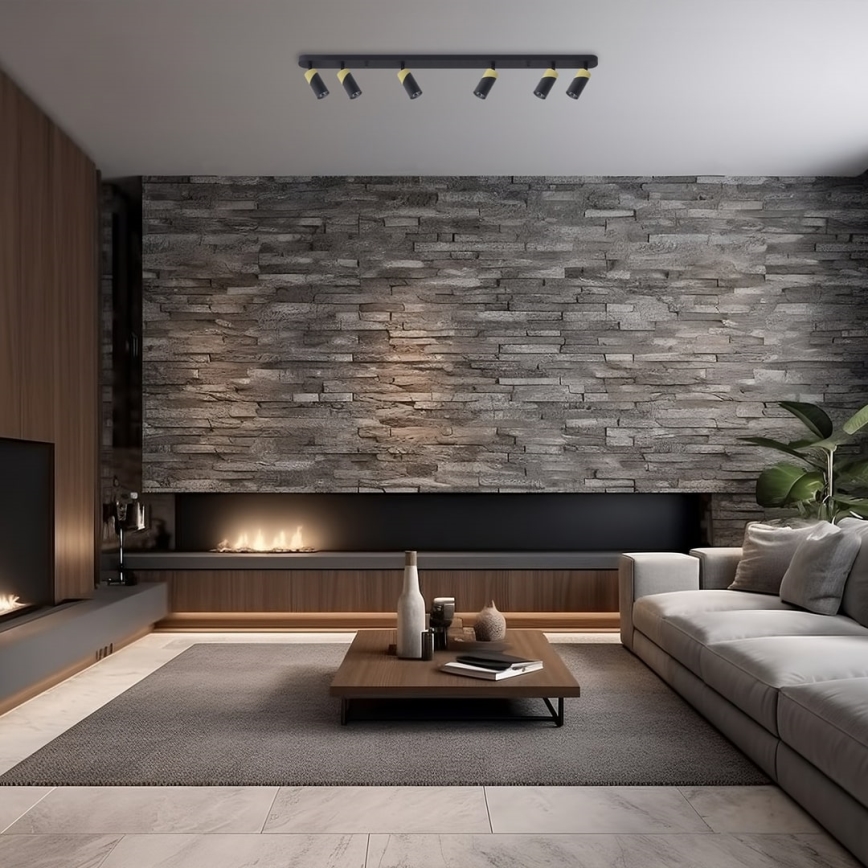 Spotlight NEO 6xGU10/8W/230V svart/guld