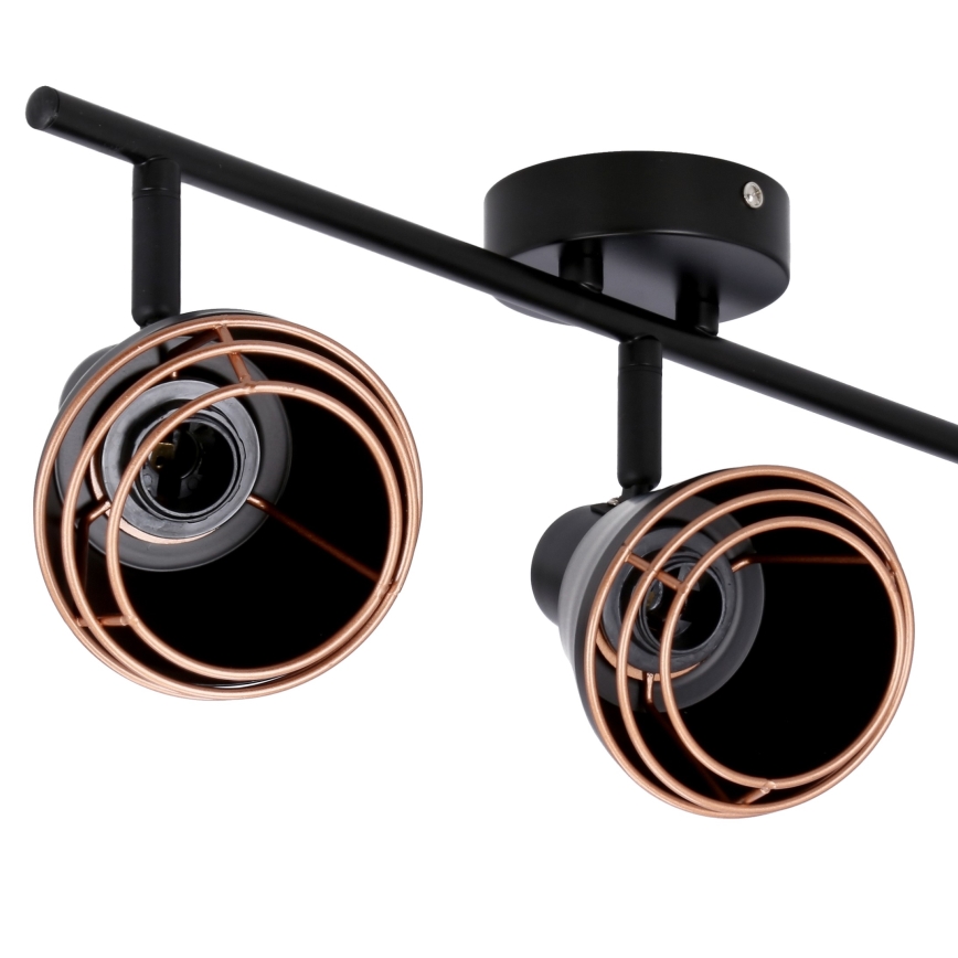 Spotlight NERIA 3xE14/40W/230V svart/koppar