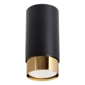 Spotlight NERO 1xGU10/10W/230V 12,5 cm svart/guld