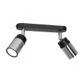 Spotlight NEST 2xGU10/8W/230V svart/skinande krom