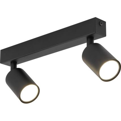 Spotlight NEX 2xGU10/10W/230V svart