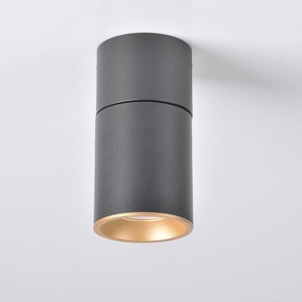 Spotlight NIXA 1xGU10/10W/230V svart/guld