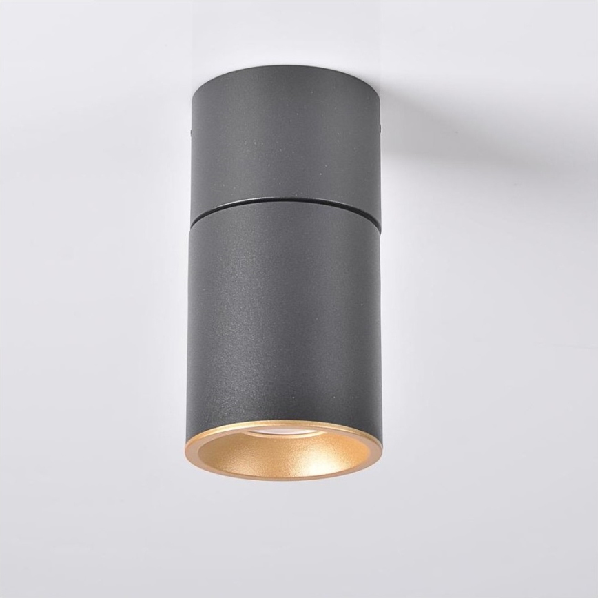 Spotlight NIXA 1xGU10/10W/230V svart/guld