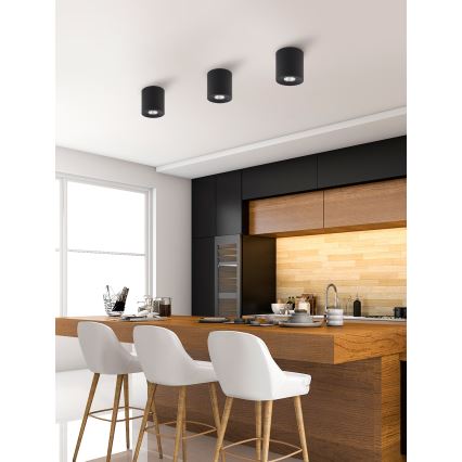 Spotlight  ORION 1xGU10/10W/230V svart 