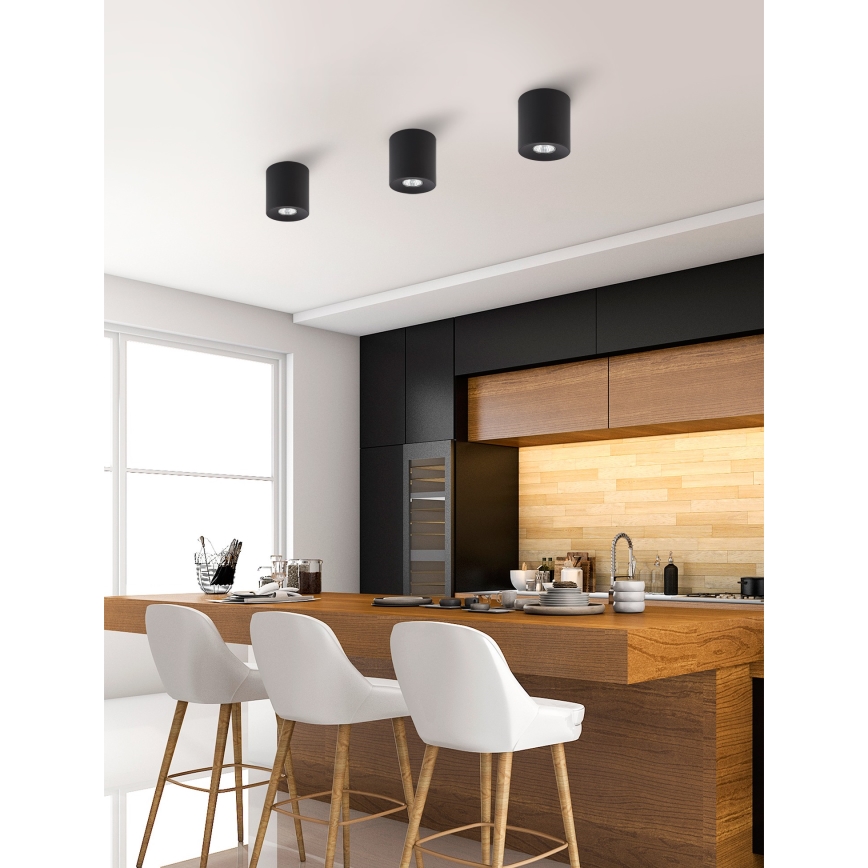 Spotlight  ORION 1xGU10/10W/230V svart 