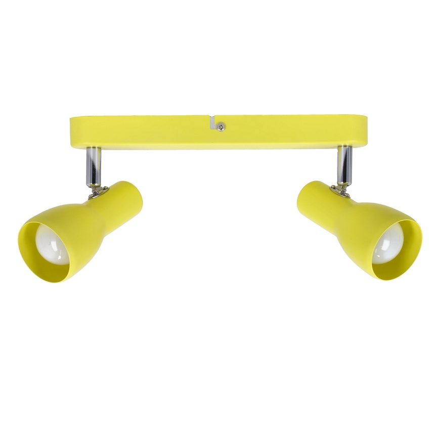 Spotlight PICARDO 2xE14/40W/230V gul