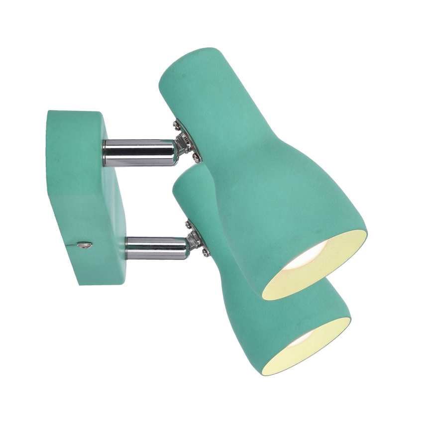 Spotlight PICARDO 2xE14/40W/230V turkos