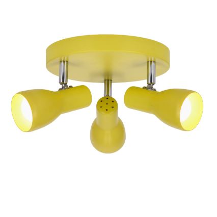 Spotlight PICARDO 3xE14/40W/230V gul