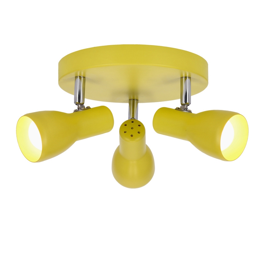 Spotlight PICARDO 3xE14/40W/230V gul