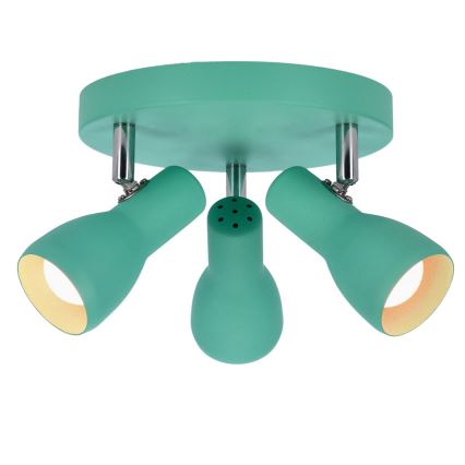 Spotlight PICARDO 3xE14/40W/230V turkos