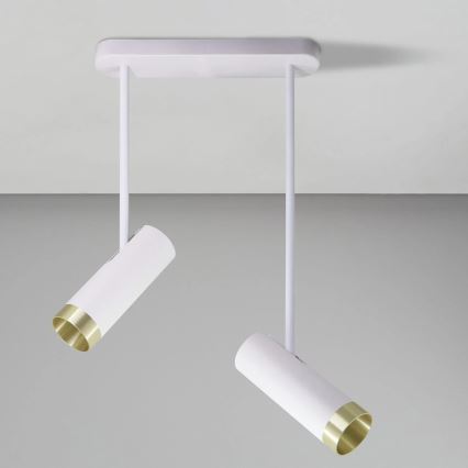 Spotlight PORTO 2xGU10/10W/230V vit