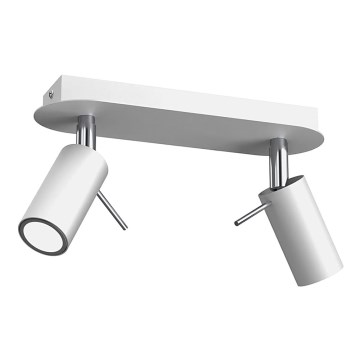 Spotlight  PRESTON 2xGU10/40W/230V vit