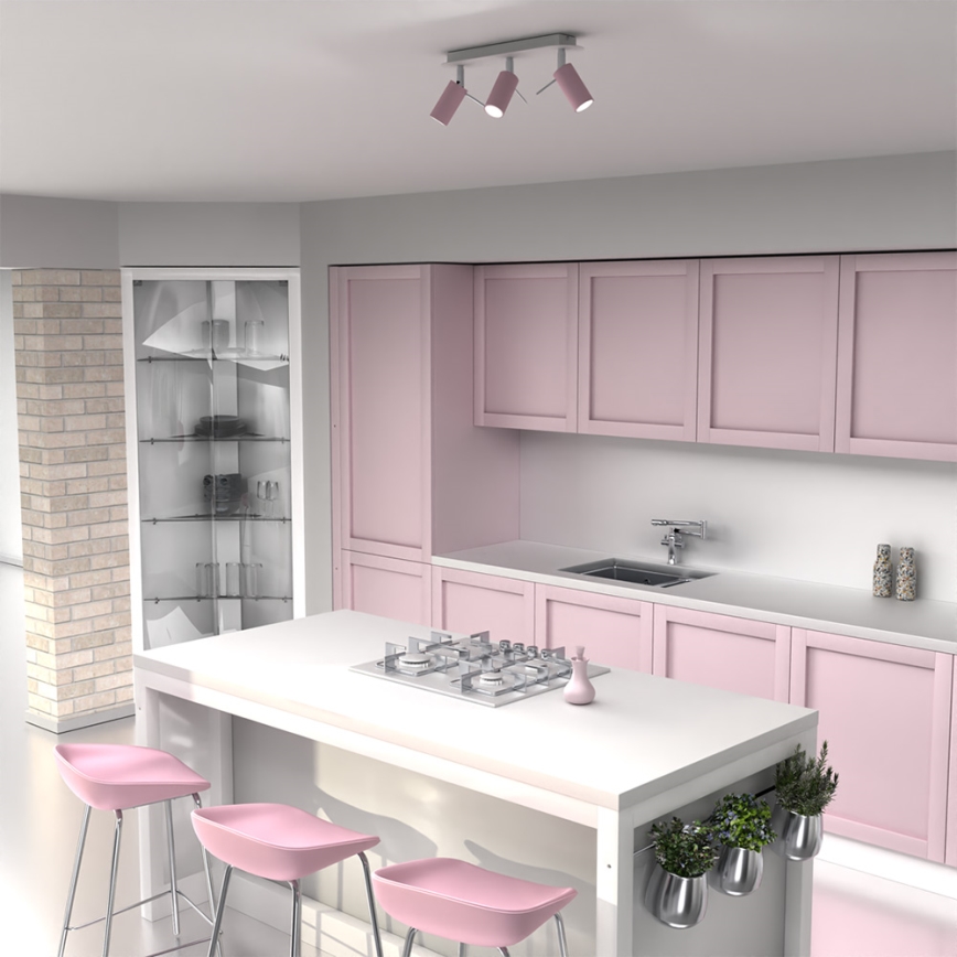 Spotlight  PRESTON 3xGU10/40W/230V rosa