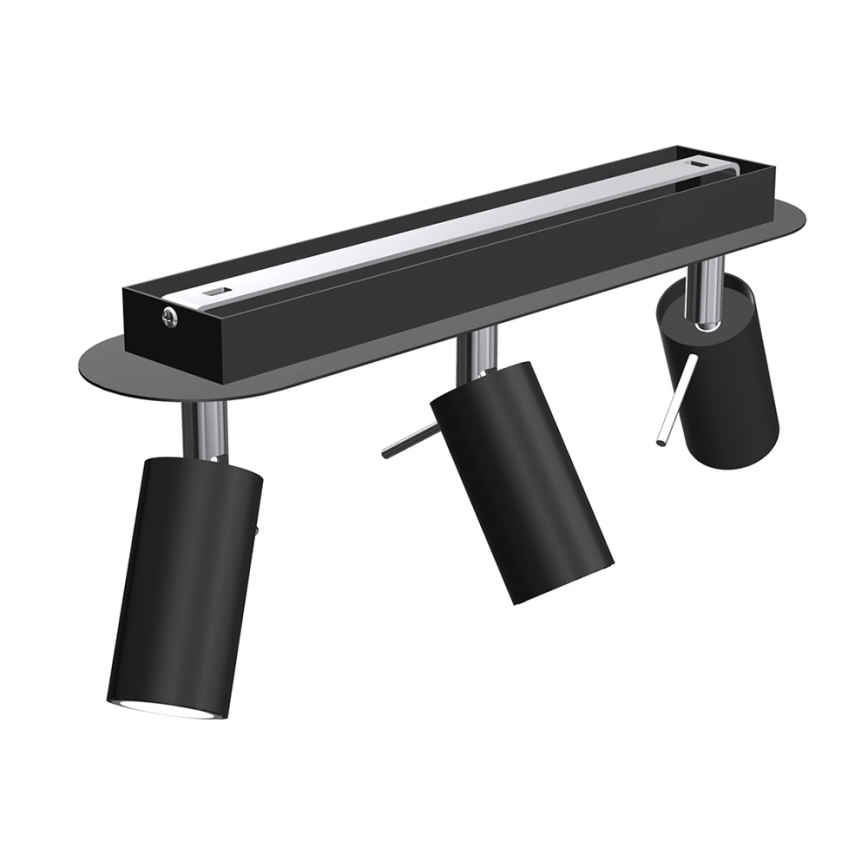 Spotlight  PRESTON 3xGU10/40W/230V svart