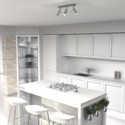 Spotlight  PRESTON 3xGU10/40W/230V vit