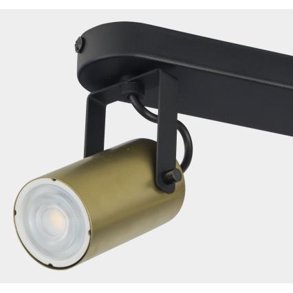 Spotlight  REDO 2xGU10/10W/230V gyllene /svart 